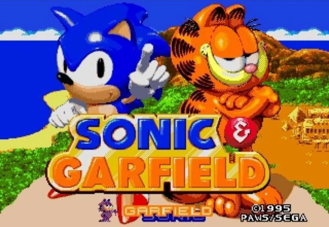 I am sorry this image isn't working for you, it's so cool. It has Garfield, AND Sonic.